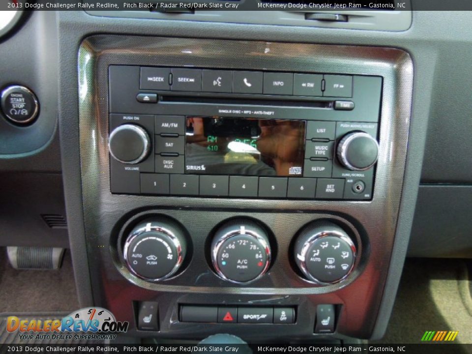 Controls of 2013 Dodge Challenger Rallye Redline Photo #14