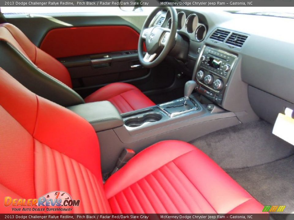 2013 Dodge Challenger Rallye Redline Pitch Black / Radar Red/Dark Slate Gray Photo #19