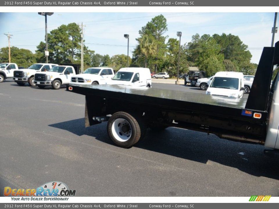 2012 Ford F450 Super Duty XL Regular Cab Chassis 4x4 Oxford White / Steel Photo #5