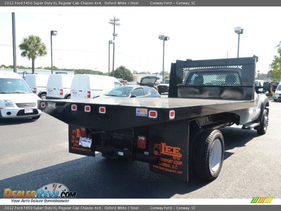 2012 Ford F450 Super Duty XL Regular Cab Chassis 4x4 Oxford White / Steel Photo #6