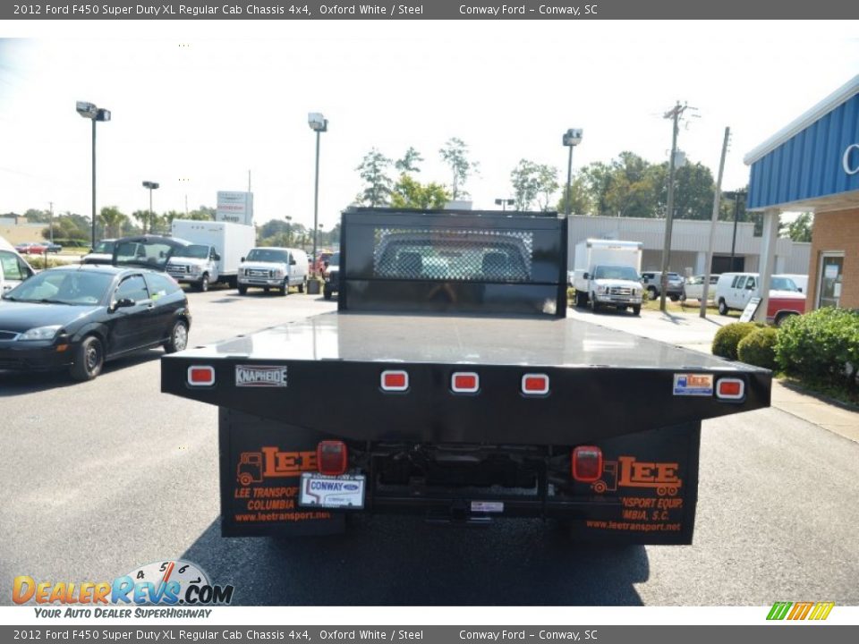 2012 Ford F450 Super Duty XL Regular Cab Chassis 4x4 Oxford White / Steel Photo #7