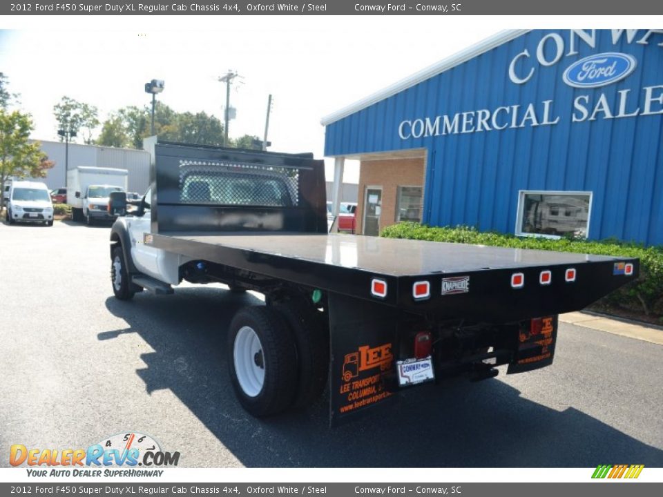 2012 Ford F450 Super Duty XL Regular Cab Chassis 4x4 Oxford White / Steel Photo #8