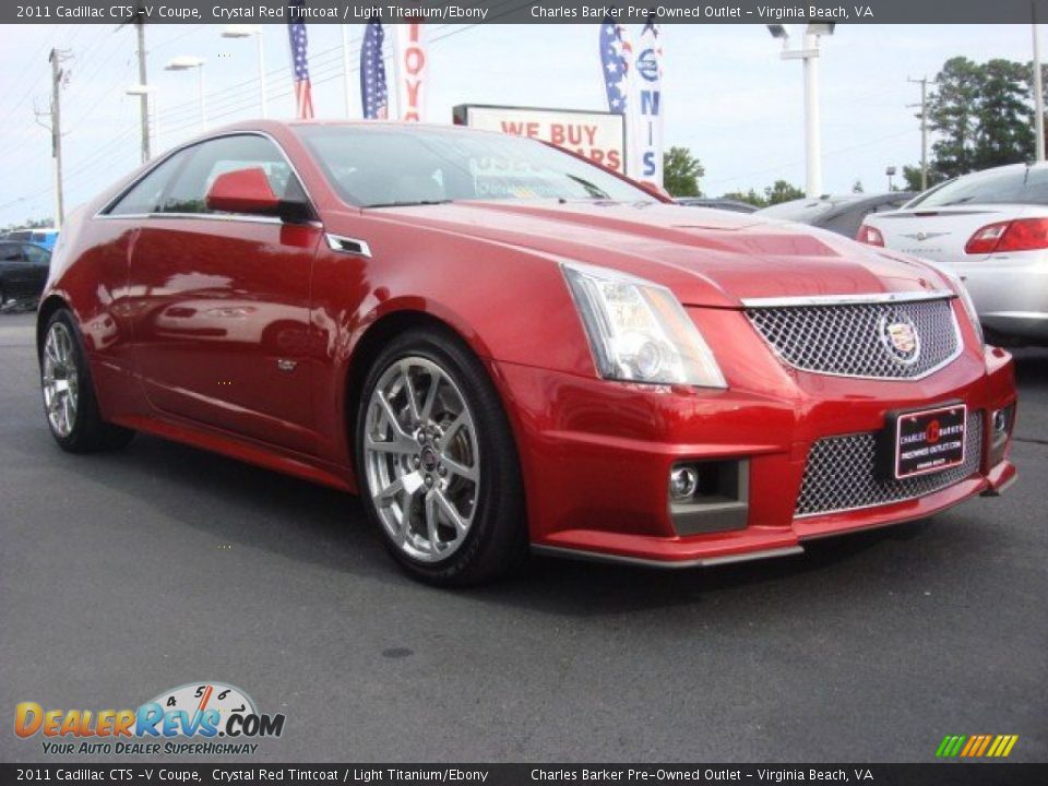 2011 Cadillac CTS -V Coupe Crystal Red Tintcoat / Light Titanium/Ebony Photo #1