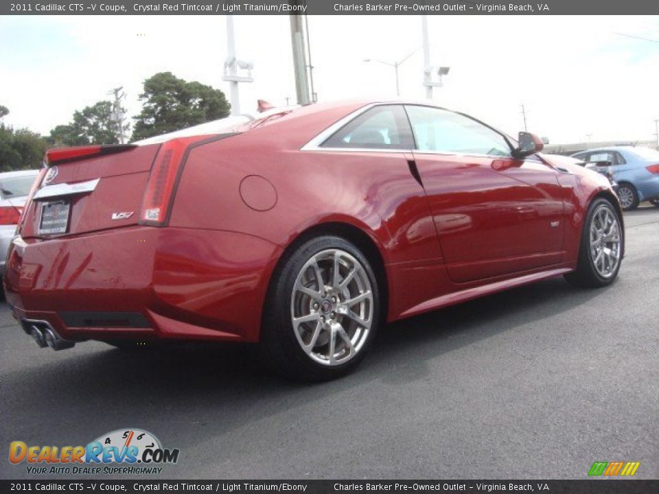 2011 Cadillac CTS -V Coupe Crystal Red Tintcoat / Light Titanium/Ebony Photo #3