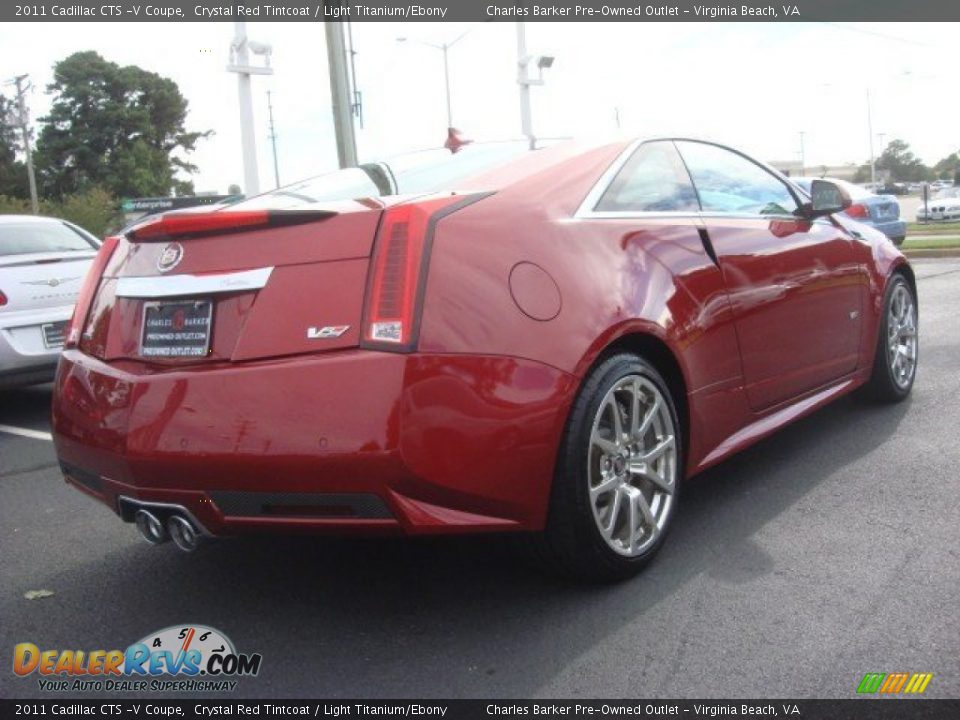 2011 Cadillac CTS -V Coupe Crystal Red Tintcoat / Light Titanium/Ebony Photo #4