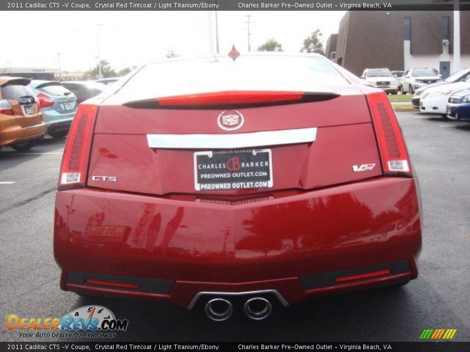 2011 Cadillac CTS -V Coupe Crystal Red Tintcoat / Light Titanium/Ebony Photo #5