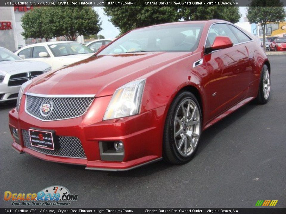 2011 Cadillac CTS -V Coupe Crystal Red Tintcoat / Light Titanium/Ebony Photo #8