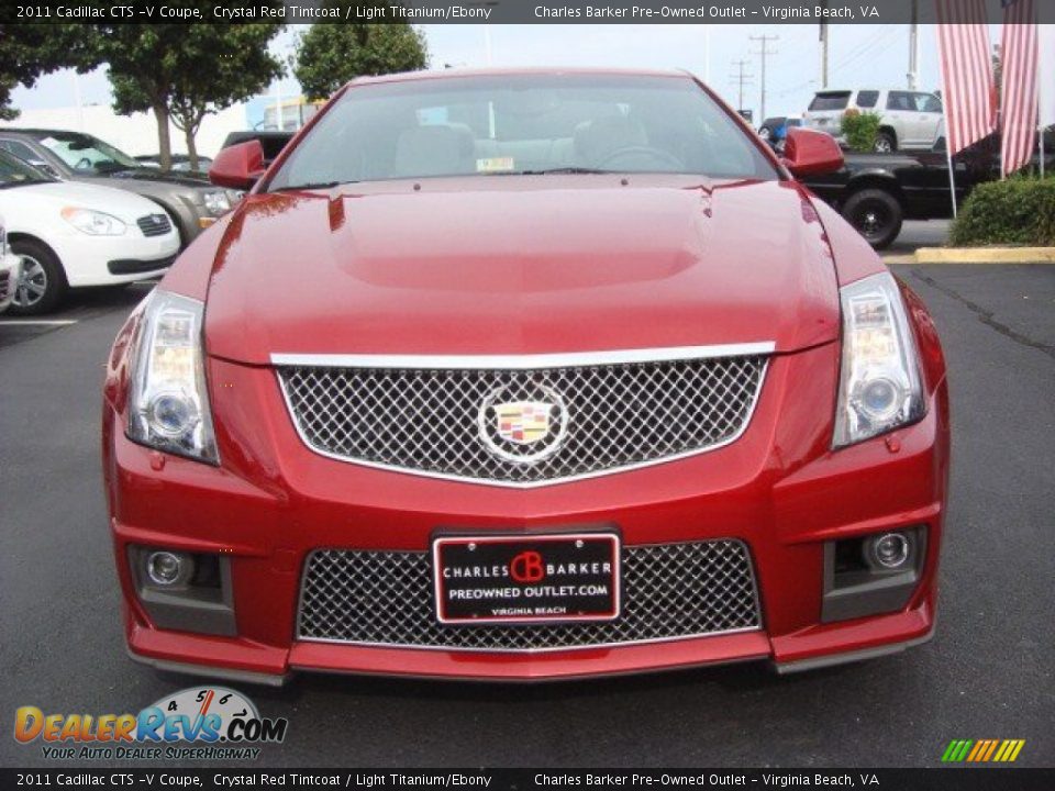 2011 Cadillac CTS -V Coupe Crystal Red Tintcoat / Light Titanium/Ebony Photo #9