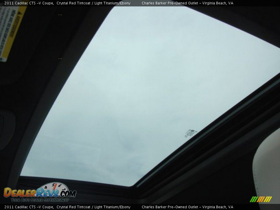 Sunroof of 2011 Cadillac CTS -V Coupe Photo #13