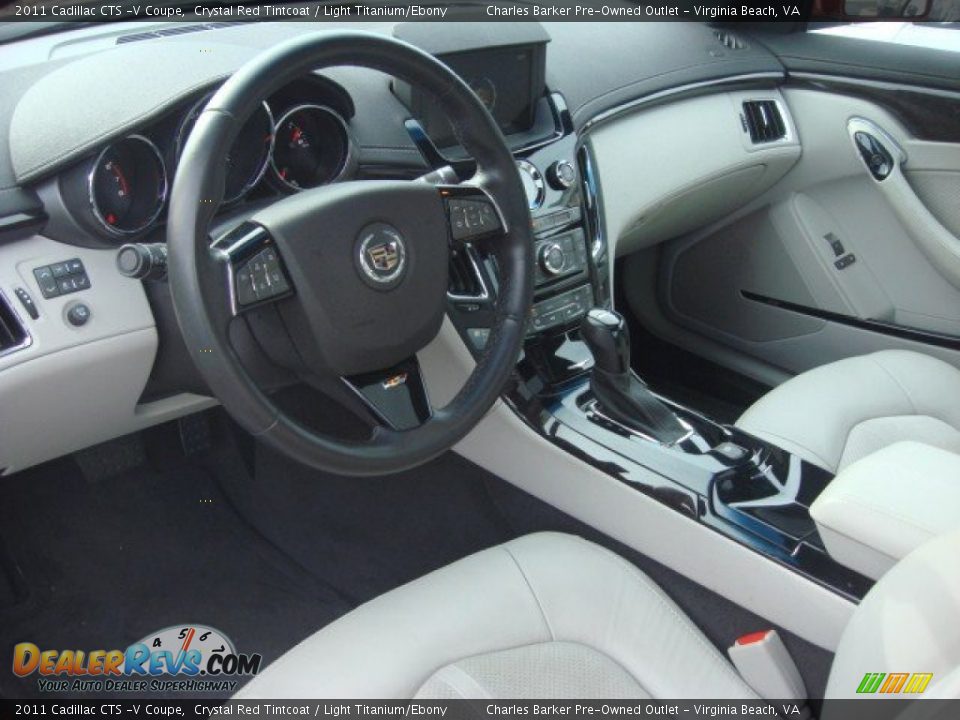 Light Titanium/Ebony Interior - 2011 Cadillac CTS -V Coupe Photo #14