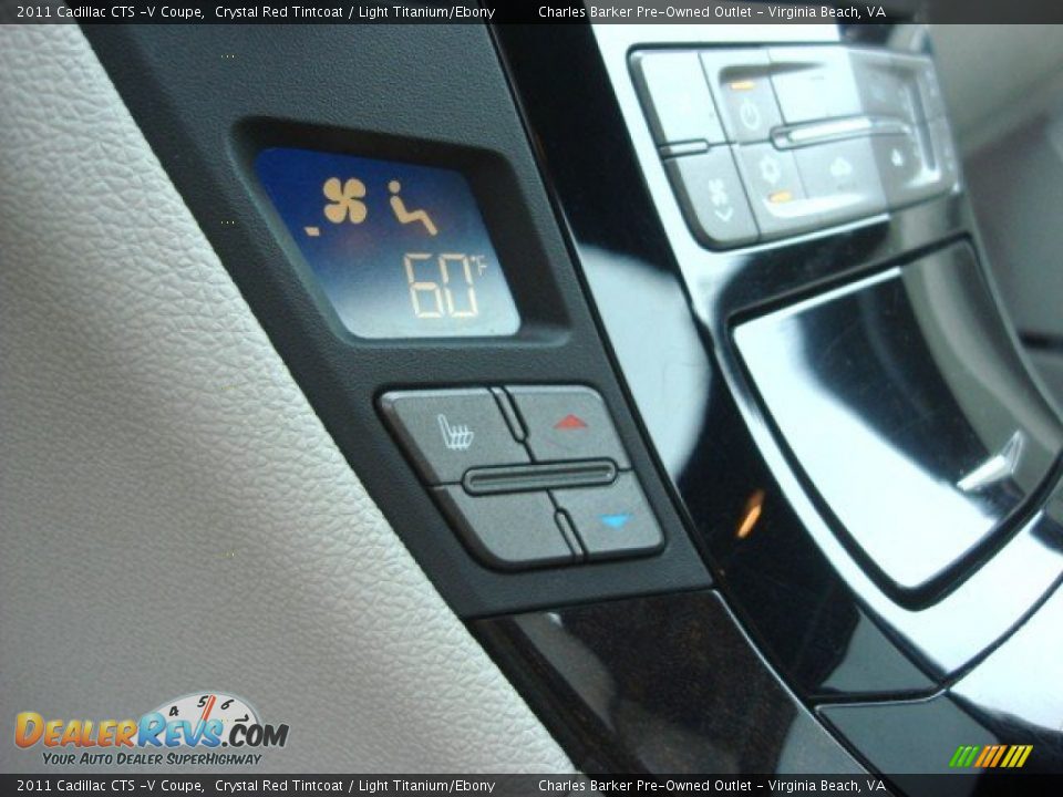 2011 Cadillac CTS -V Coupe Crystal Red Tintcoat / Light Titanium/Ebony Photo #25