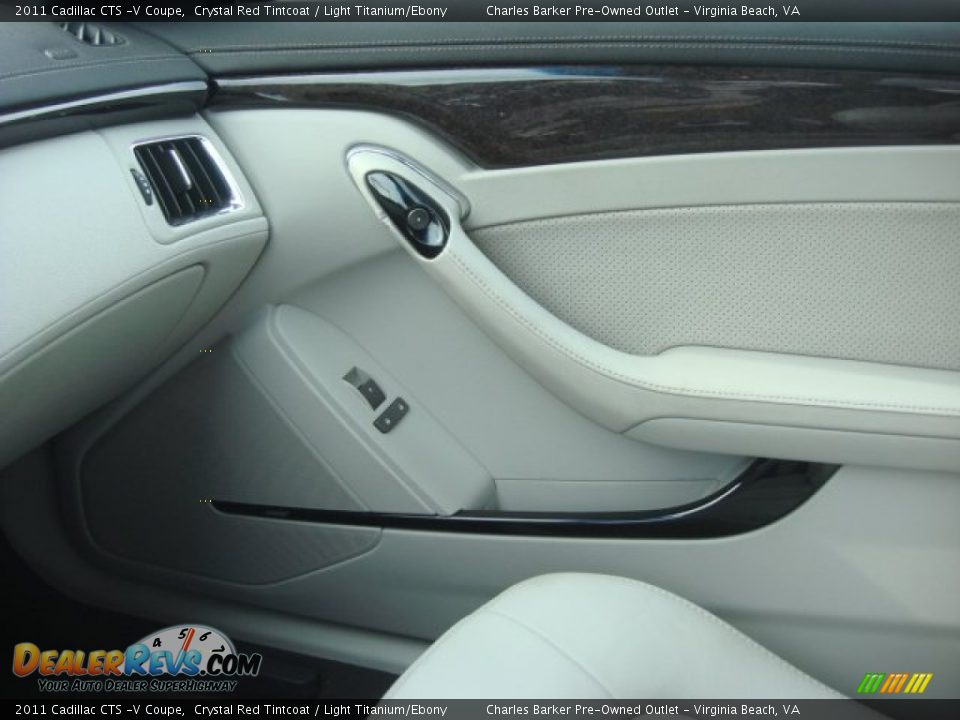 2011 Cadillac CTS -V Coupe Crystal Red Tintcoat / Light Titanium/Ebony Photo #27