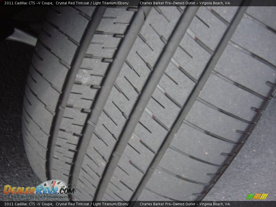 2011 Cadillac CTS -V Coupe Crystal Red Tintcoat / Light Titanium/Ebony Photo #28