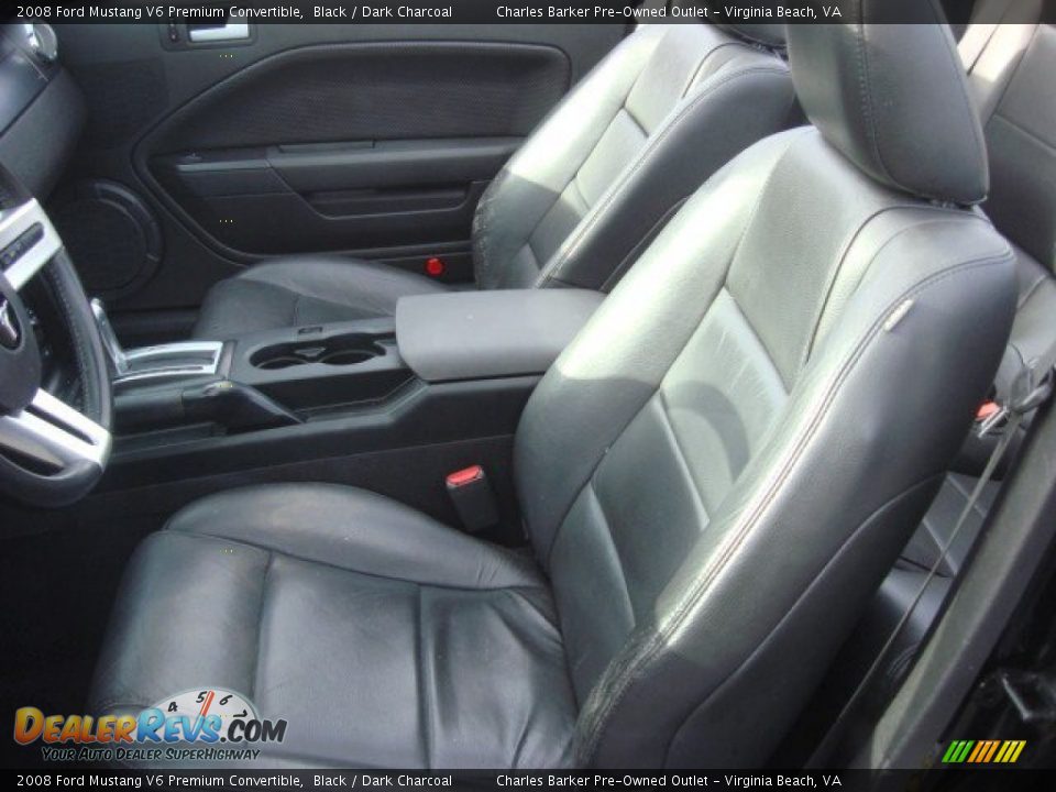 2008 Ford Mustang V6 Premium Convertible Black / Dark Charcoal Photo #7
