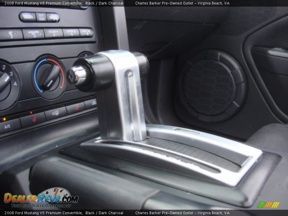 2008 Ford Mustang V6 Premium Convertible Black / Dark Charcoal Photo #11