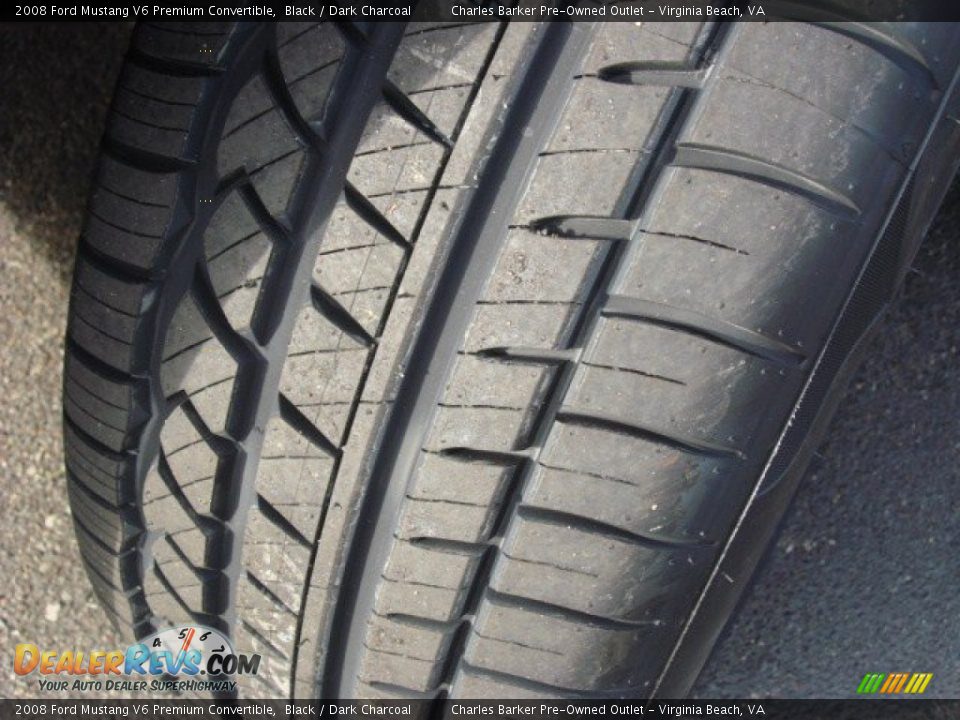 2008 Ford Mustang V6 Premium Convertible Black / Dark Charcoal Photo #13