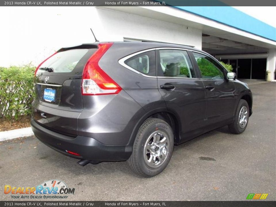 2013 Honda CR-V LX Polished Metal Metallic / Gray Photo #3