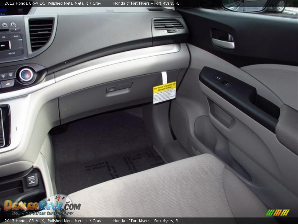 2013 Honda CR-V LX Polished Metal Metallic / Gray Photo #7