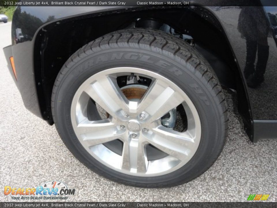 2012 Jeep Liberty Jet 4x4 Brilliant Black Crystal Pearl / Dark Slate Gray Photo #3