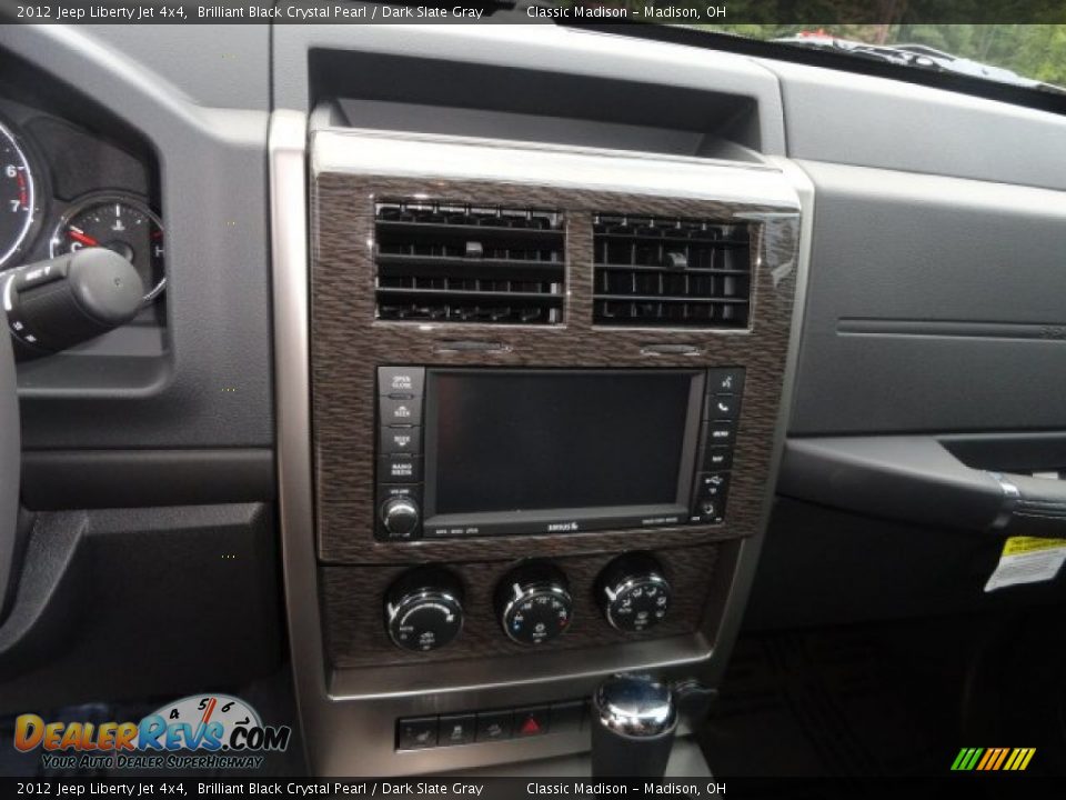 2012 Jeep Liberty Jet 4x4 Brilliant Black Crystal Pearl / Dark Slate Gray Photo #9