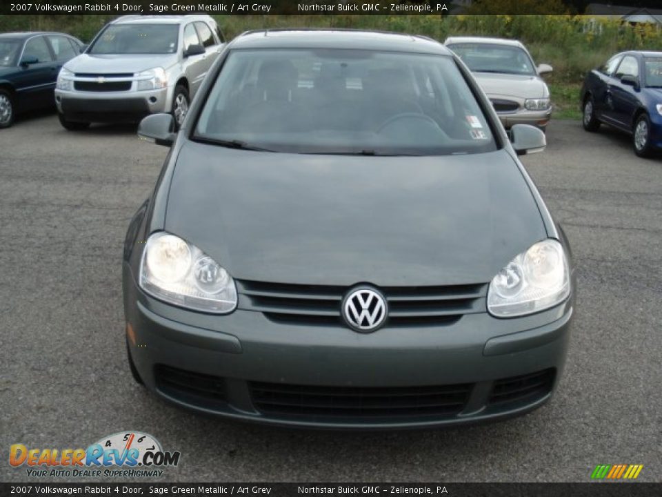 2007 Volkswagen Rabbit 4 Door Sage Green Metallic / Art Grey Photo #2