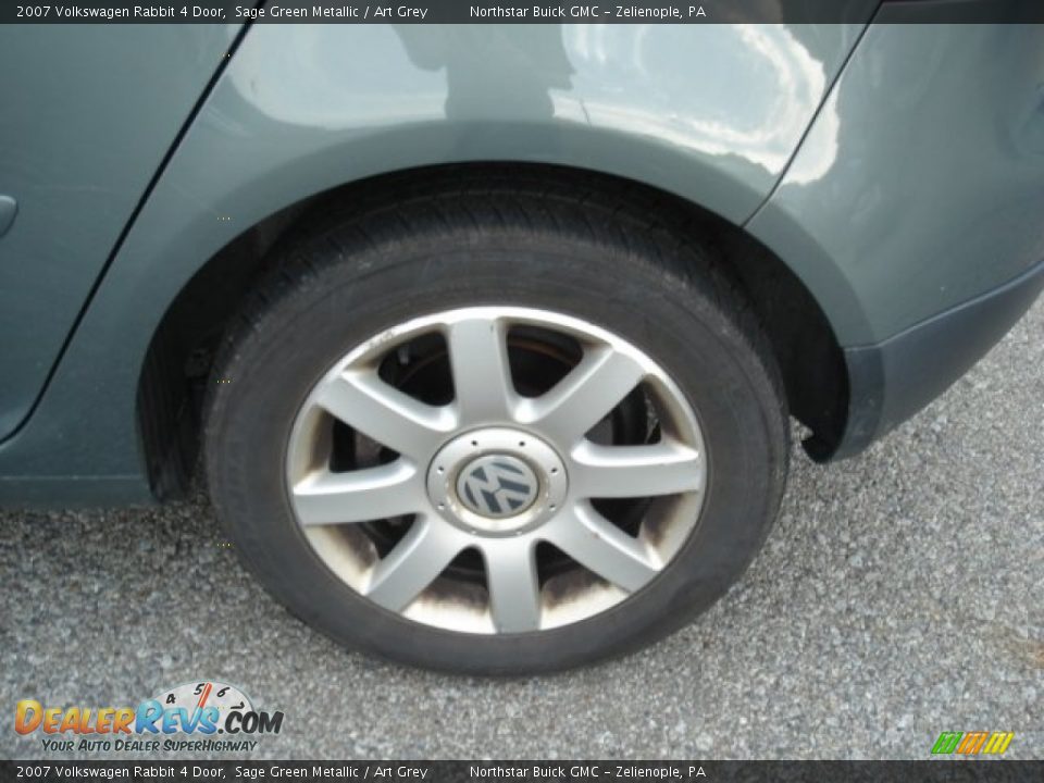 2007 Volkswagen Rabbit 4 Door Sage Green Metallic / Art Grey Photo #7