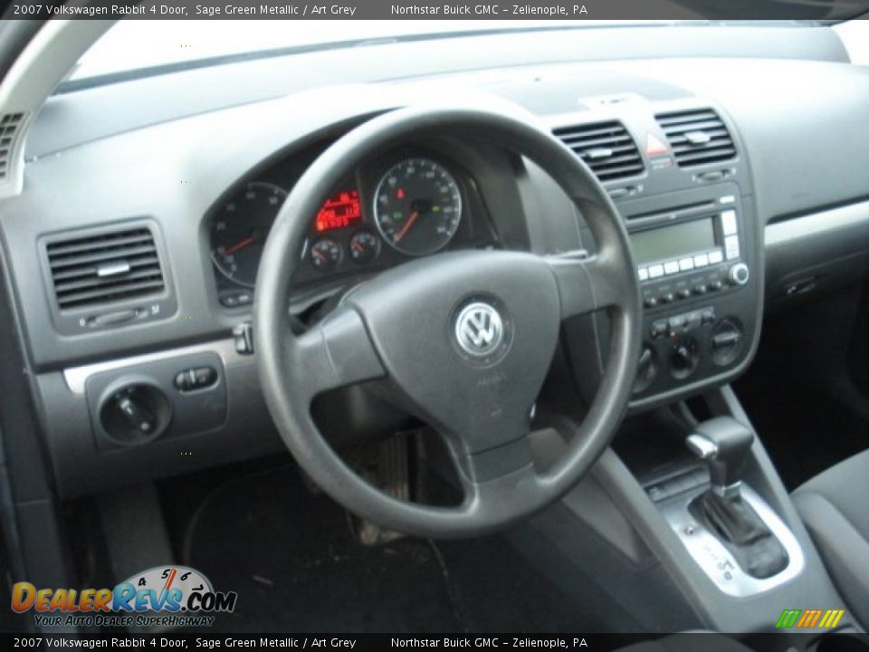 2007 Volkswagen Rabbit 4 Door Sage Green Metallic / Art Grey Photo #8