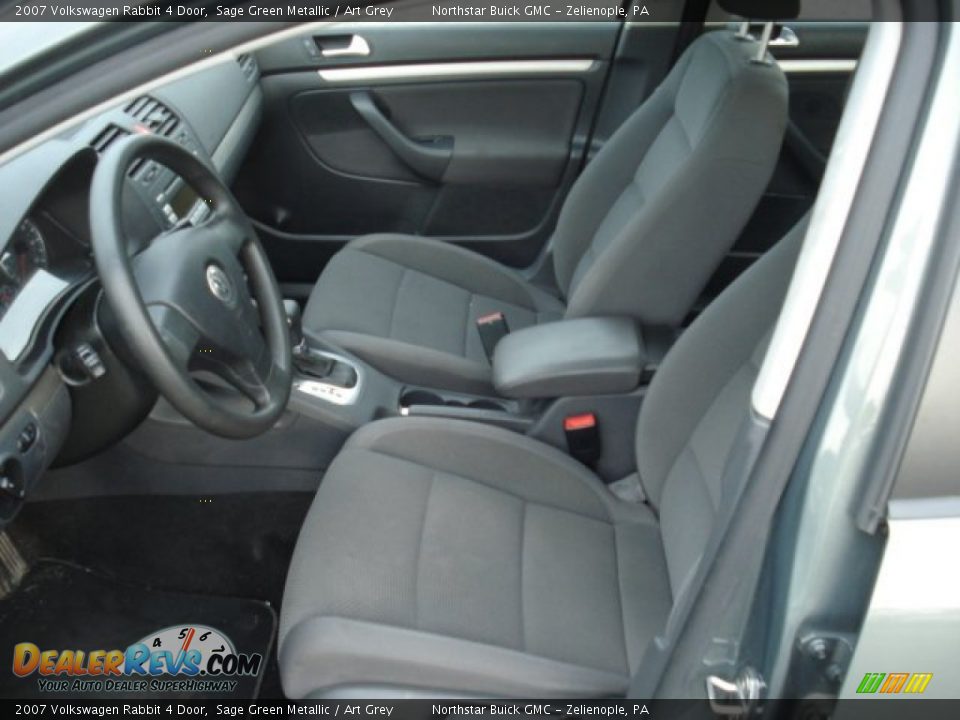 2007 Volkswagen Rabbit 4 Door Sage Green Metallic / Art Grey Photo #9