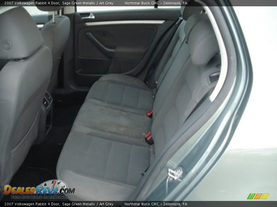 2007 Volkswagen Rabbit 4 Door Sage Green Metallic / Art Grey Photo #10