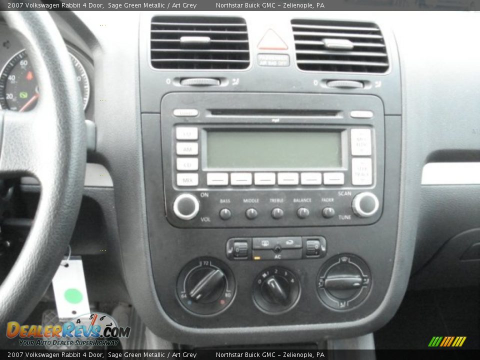 2007 Volkswagen Rabbit 4 Door Sage Green Metallic / Art Grey Photo #12