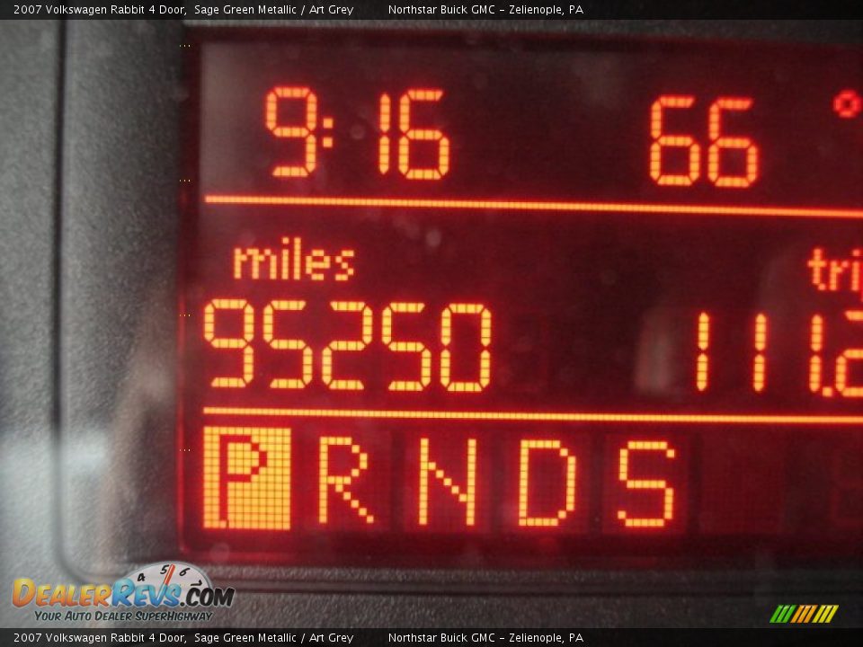 2007 Volkswagen Rabbit 4 Door Sage Green Metallic / Art Grey Photo #14