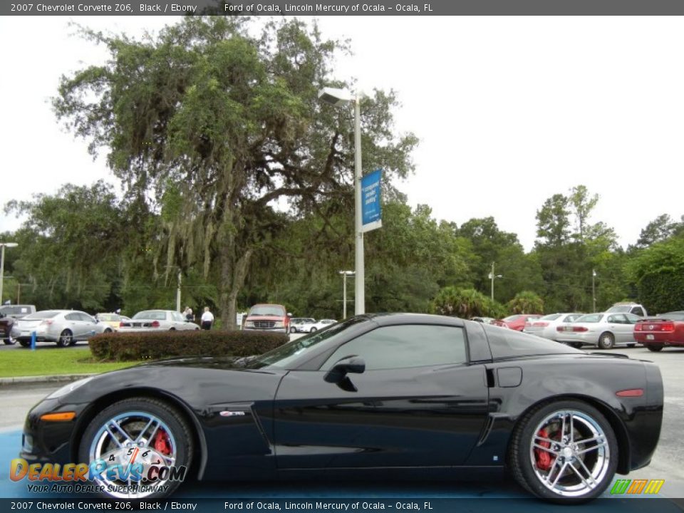 Black 2007 Chevrolet Corvette Z06 Photo #2