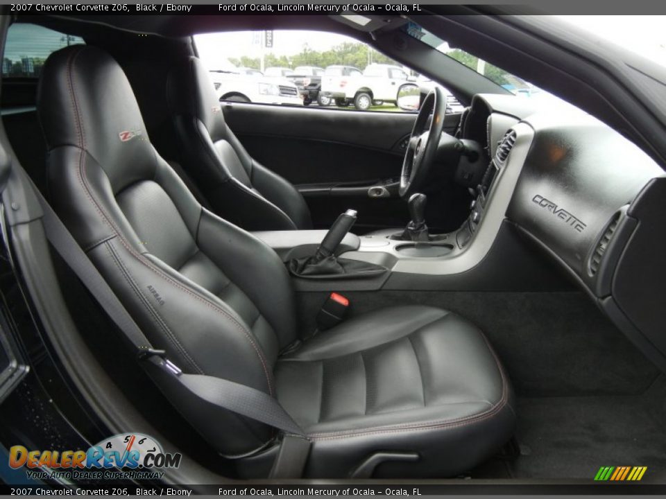 Ebony Interior - 2007 Chevrolet Corvette Z06 Photo #16