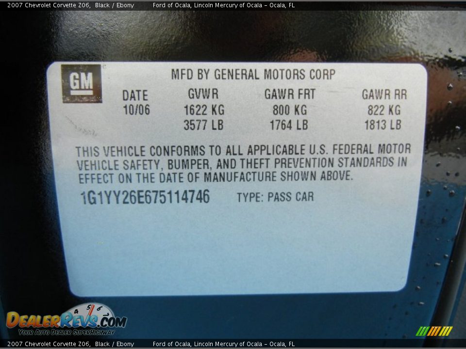 2007 Chevrolet Corvette Z06 Black / Ebony Photo #30