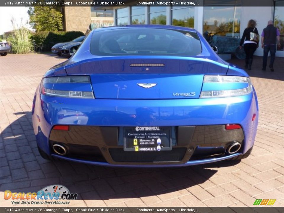 2012 Aston Martin V8 Vantage S Coupe Cobalt Blue / Obsidian Black Photo #4