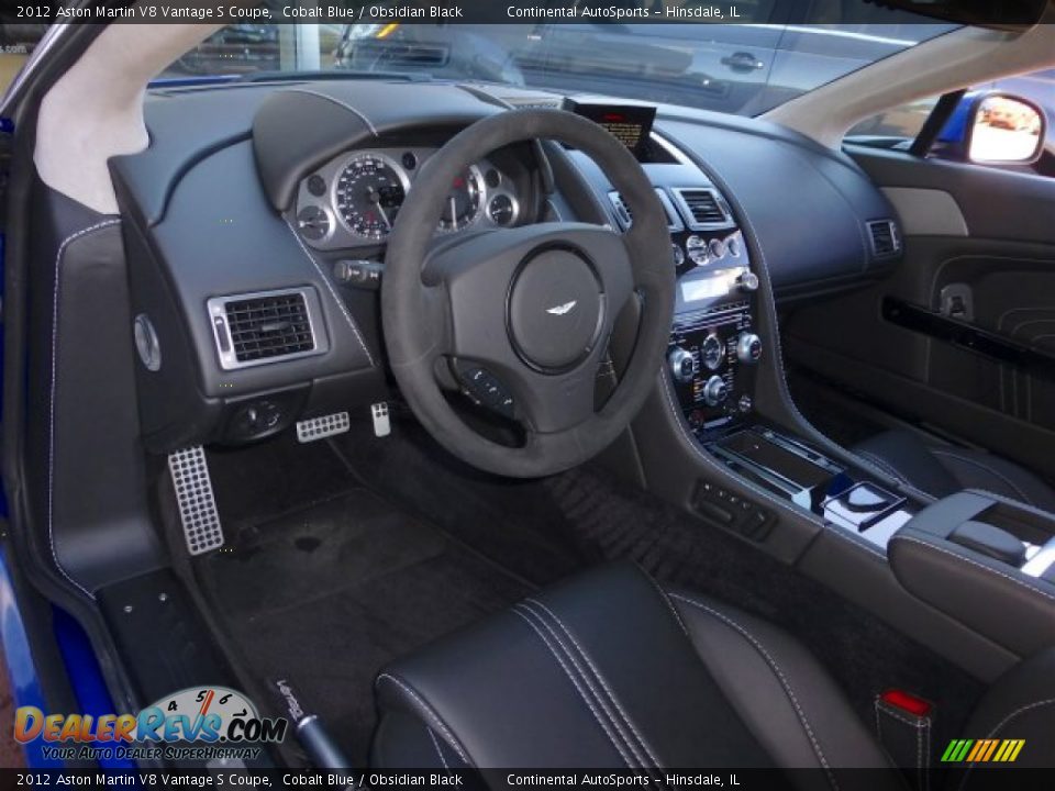 Obsidian Black Interior - 2012 Aston Martin V8 Vantage S Coupe Photo #12