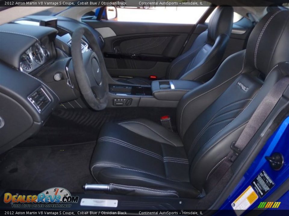 Obsidian Black Interior - 2012 Aston Martin V8 Vantage S Coupe Photo #13
