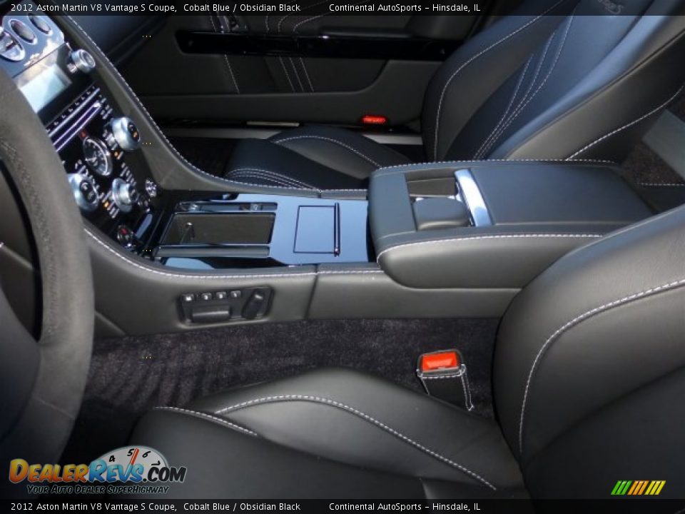 2012 Aston Martin V8 Vantage S Coupe Cobalt Blue / Obsidian Black Photo #22
