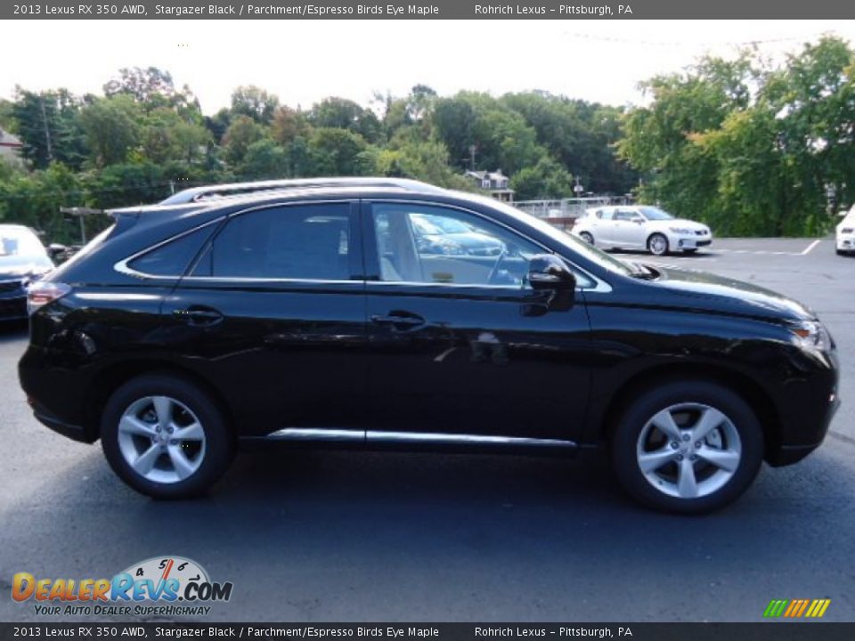 2013 Lexus RX 350 AWD Stargazer Black / Parchment/Espresso Birds Eye Maple Photo #5