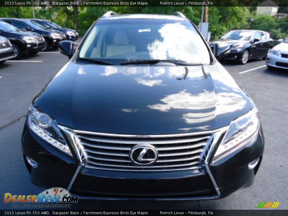 2013 Lexus RX 350 AWD Stargazer Black / Parchment/Espresso Birds Eye Maple Photo #7