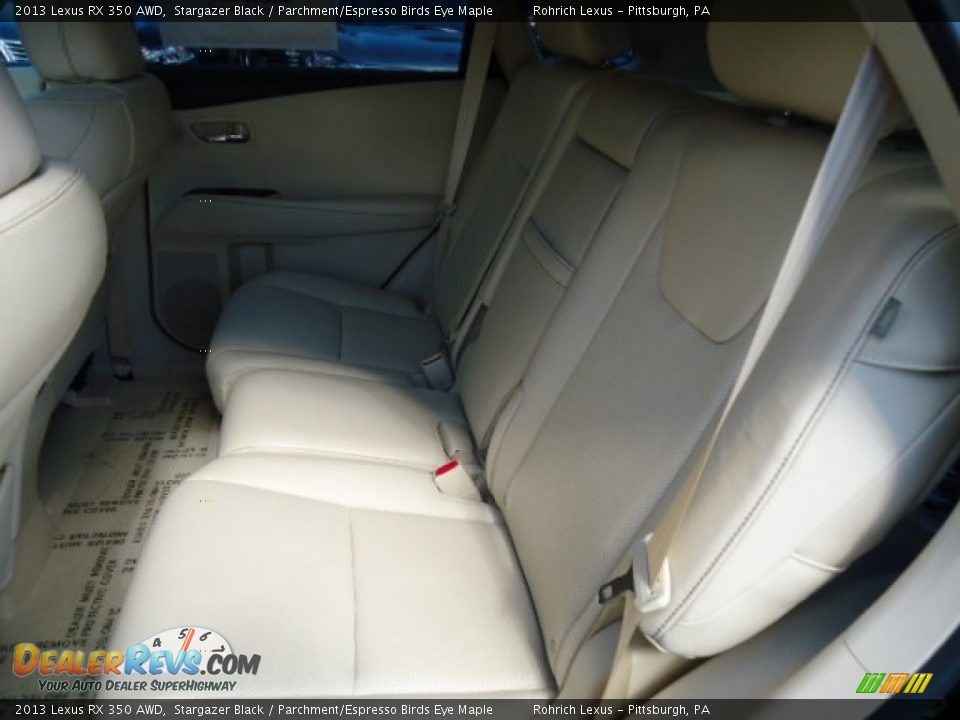 2013 Lexus RX 350 AWD Stargazer Black / Parchment/Espresso Birds Eye Maple Photo #11