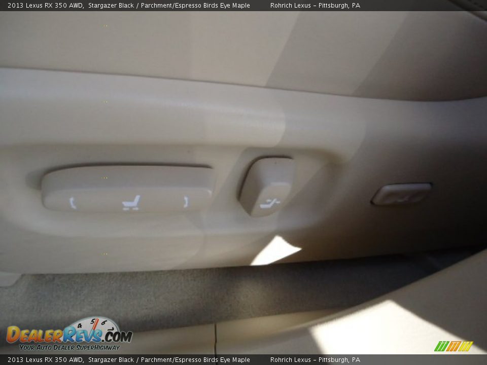 2013 Lexus RX 350 AWD Stargazer Black / Parchment/Espresso Birds Eye Maple Photo #16