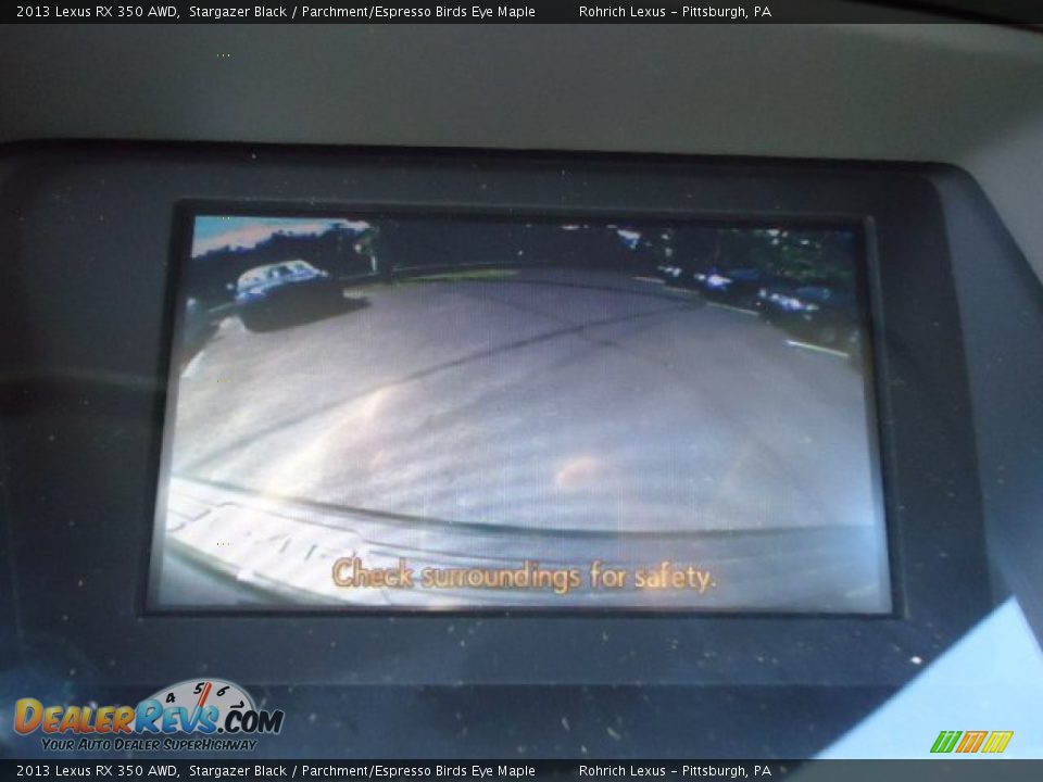 2013 Lexus RX 350 AWD Stargazer Black / Parchment/Espresso Birds Eye Maple Photo #18