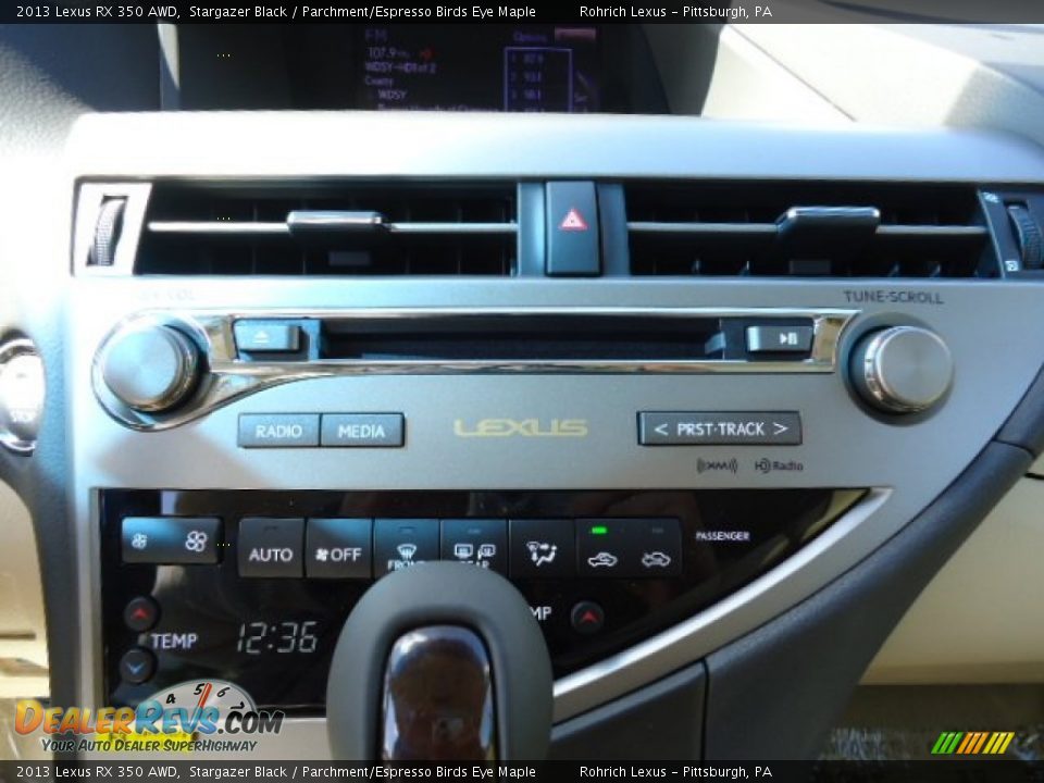 2013 Lexus RX 350 AWD Stargazer Black / Parchment/Espresso Birds Eye Maple Photo #19