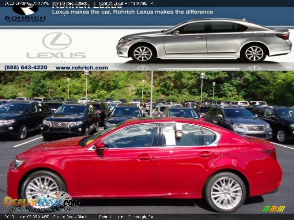 2013 Lexus GS 350 AWD Riviera Red / Black Photo #1