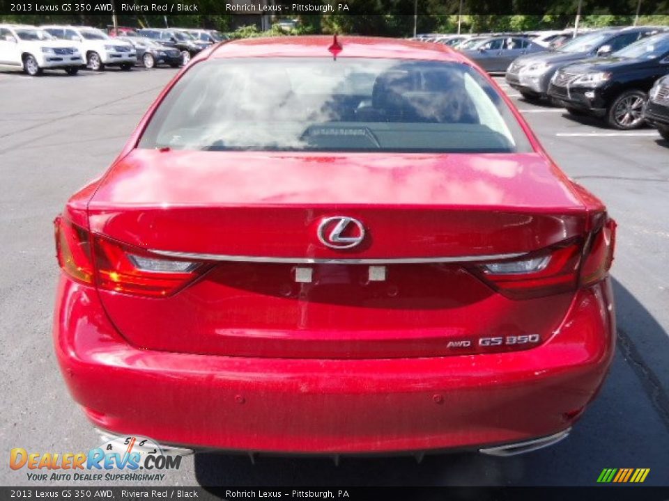 2013 Lexus GS 350 AWD Riviera Red / Black Photo #3