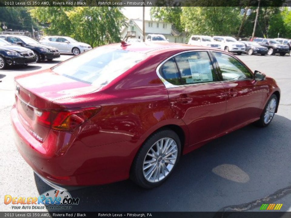 2013 Lexus GS 350 AWD Riviera Red / Black Photo #4