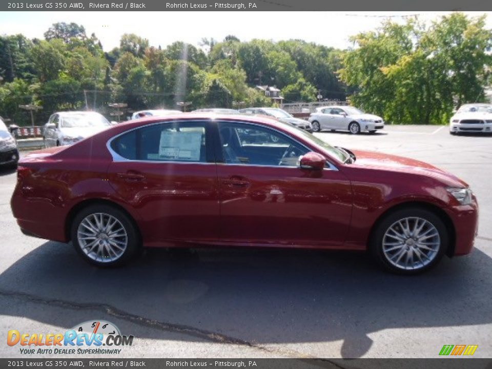 2013 Lexus GS 350 AWD Riviera Red / Black Photo #5