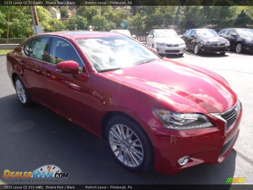 2013 Lexus GS 350 AWD Riviera Red / Black Photo #6