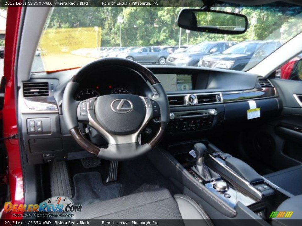 2013 Lexus GS 350 AWD Riviera Red / Black Photo #12